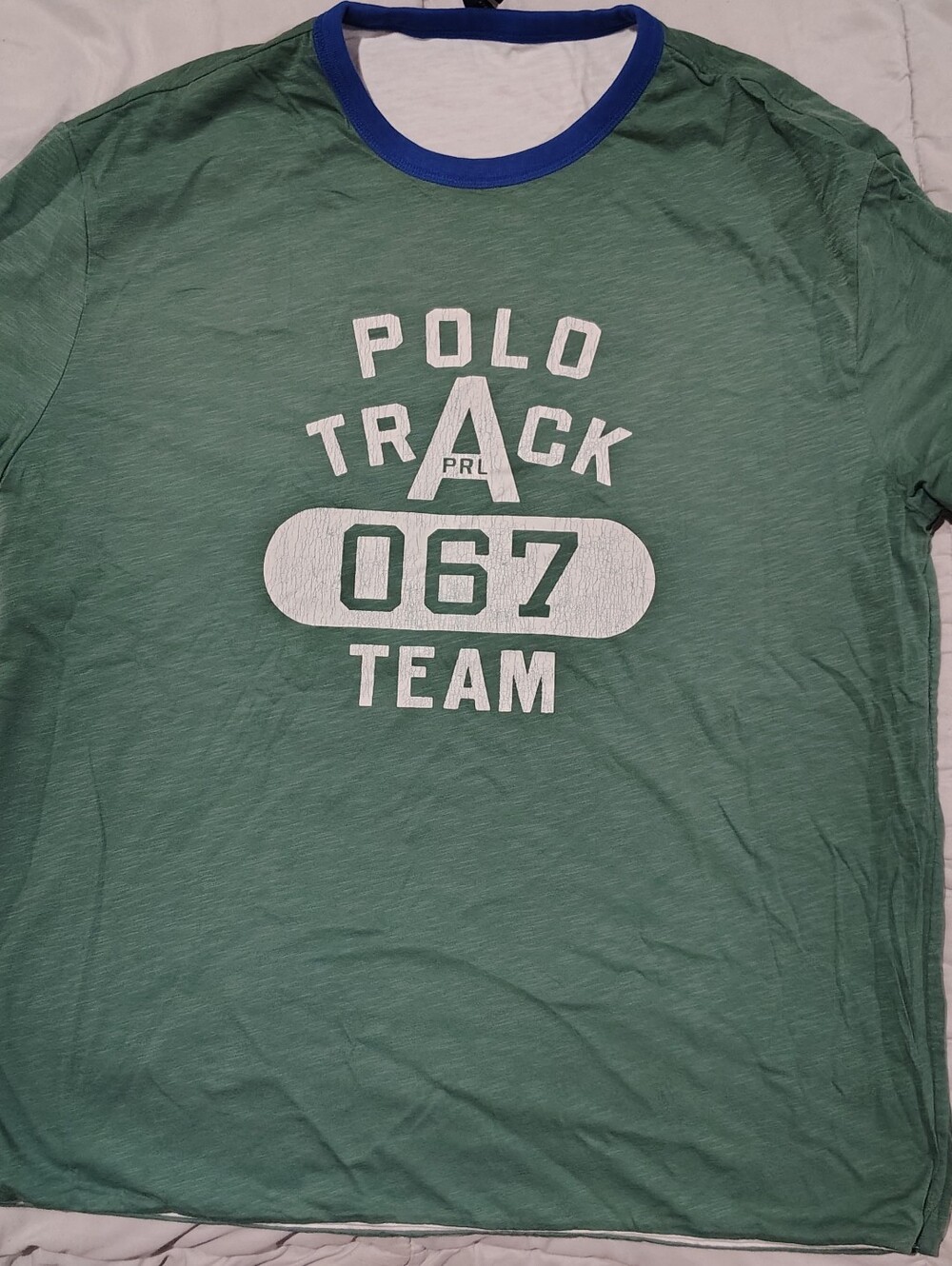 Polo Ralph Lauren Reversible Running Club Track Team 067 T-Shirt Large NWT - Picture 2 of 7